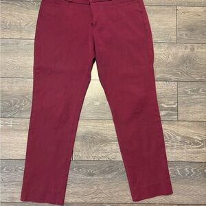 Banana Republic Burgundy Straight Leg Pants